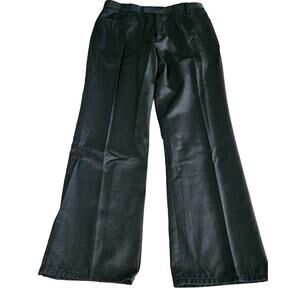 Harley Davidson Womens Pants Black Size 16 Cotton Blend Button Zip Pockets